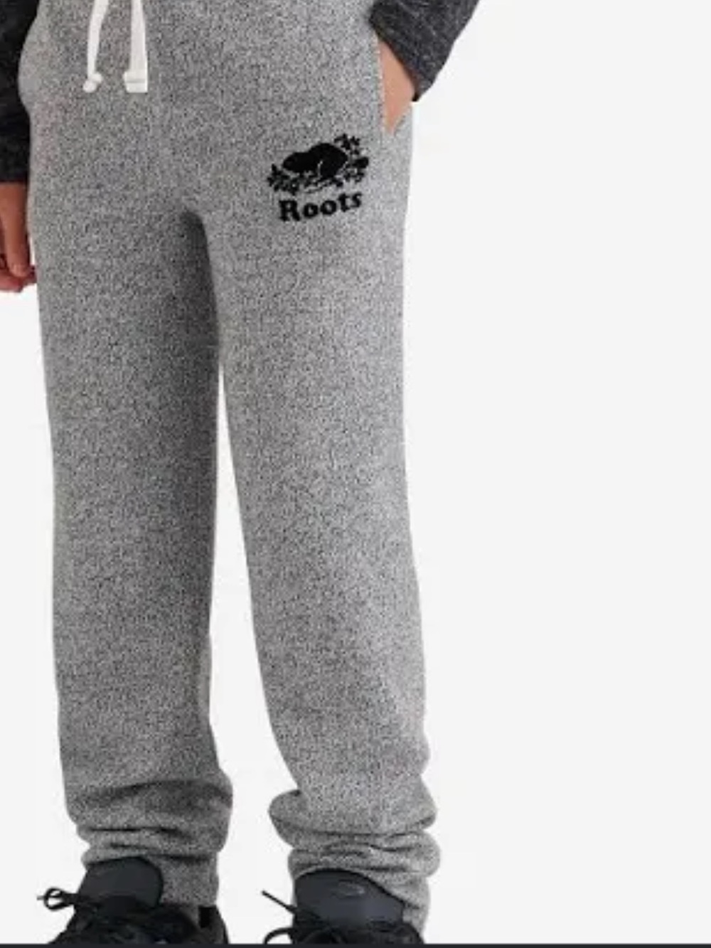 Roots Kids Grey Logo tracksuit